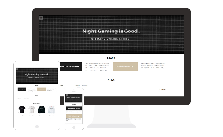 ECサイト構築 / Night Gaming is Good